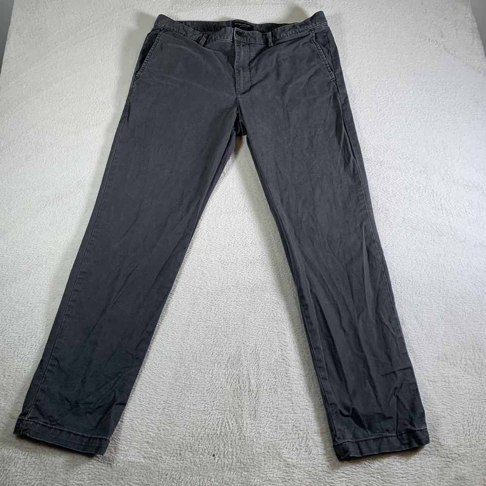 Banana Republic Pants‎ Mens 35x32(35x30) Gray Skinny Fit Chino Stretch Cotton